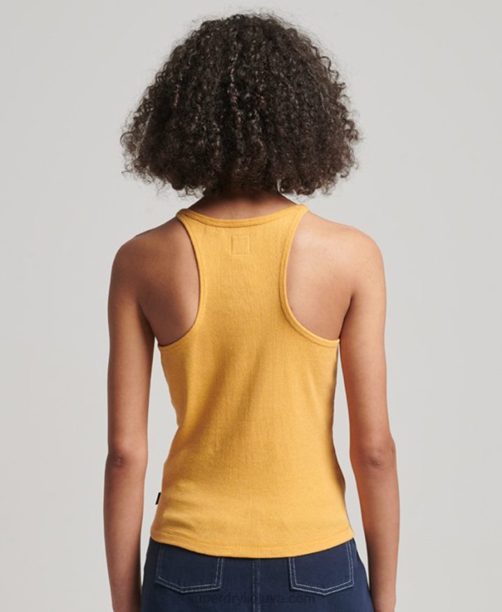 Superdry Racer Vest Top Yellow Women