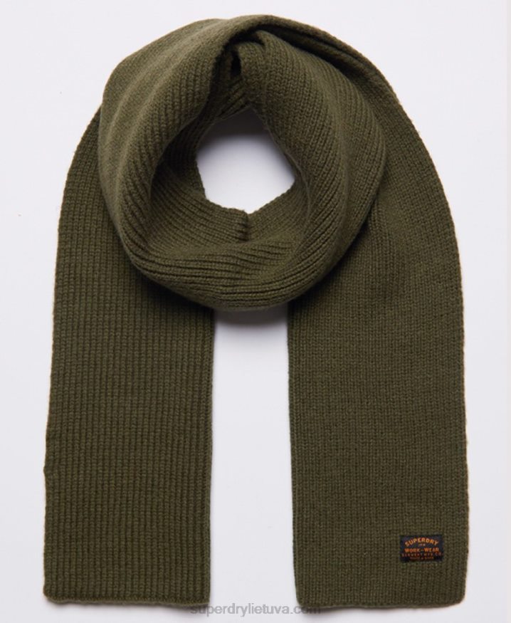 Superdry Radar Scarf Green Men