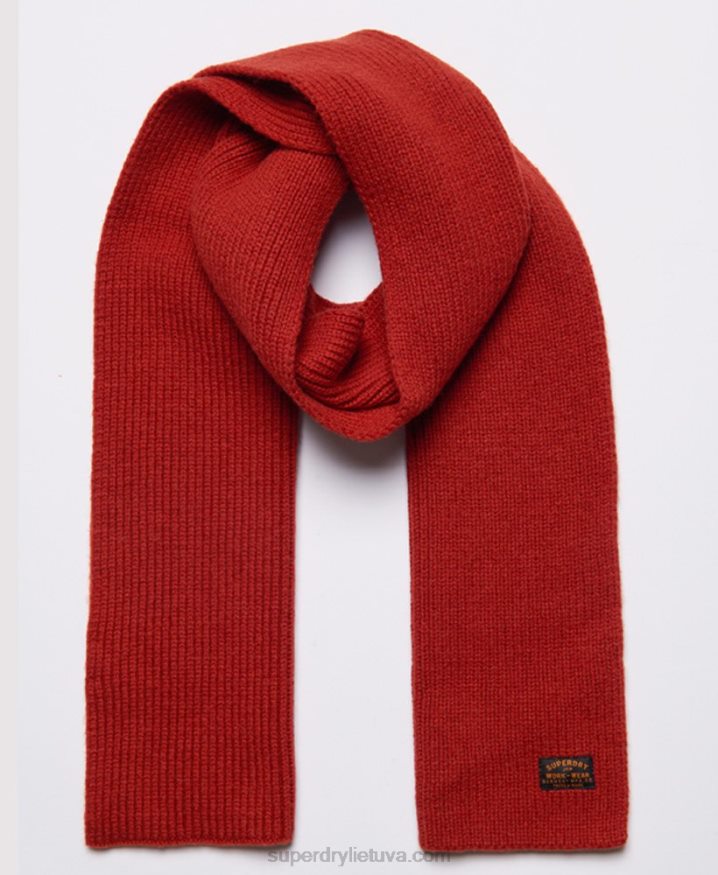 Superdry Radar Scarf Red Men