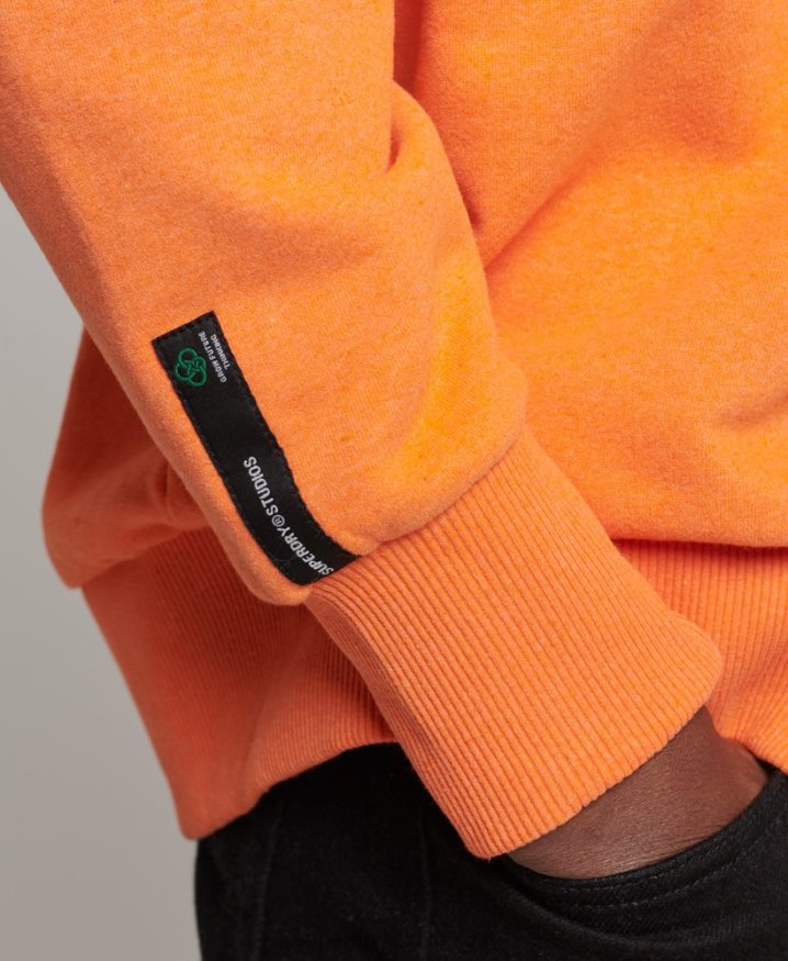 Superdry Recycled City Crew Sweatshirt Orange Men