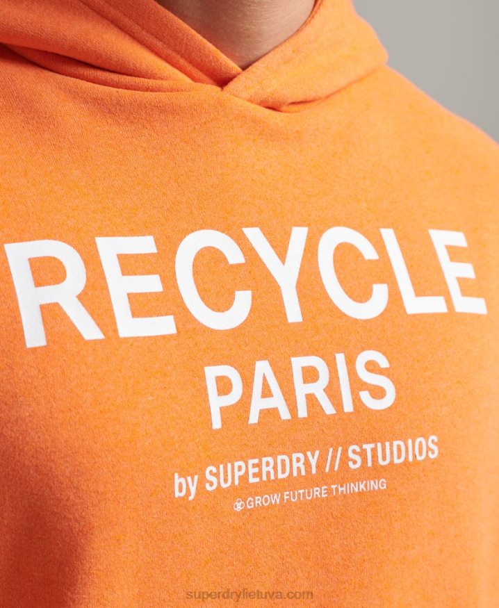 Superdry Recycled City Hoodie Orange Men