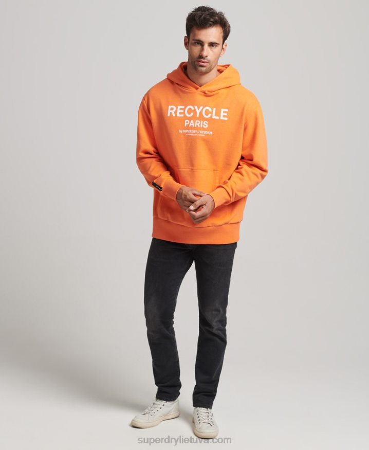 Superdry Recycled City Hoodie Orange Men