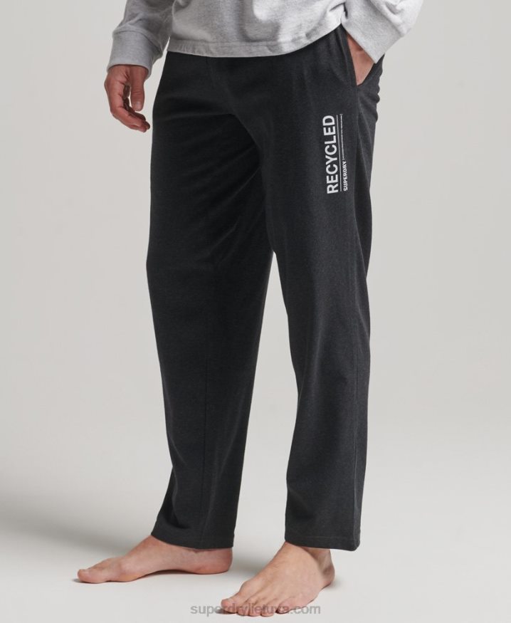 Superdry Recycled Sleepwear Pants Black Men