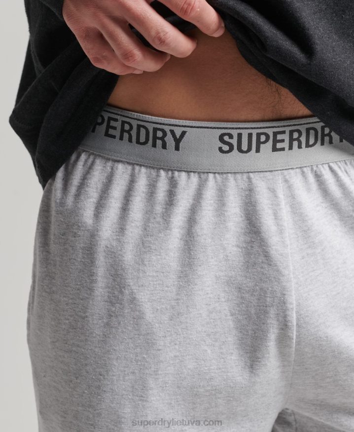 Superdry Recycled Sleepwear Pants Grey Men