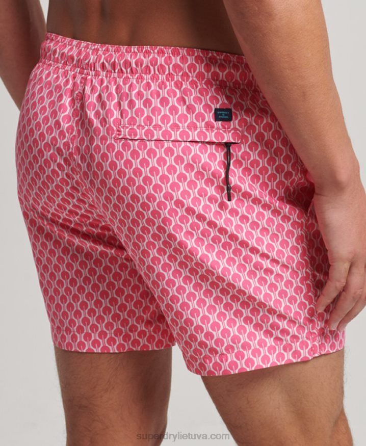 Superdry Recycled Swim Shorts Pink Men