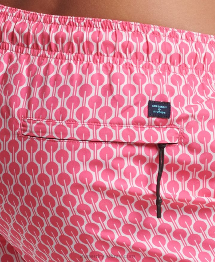 Superdry Recycled Swim Shorts Pink Men