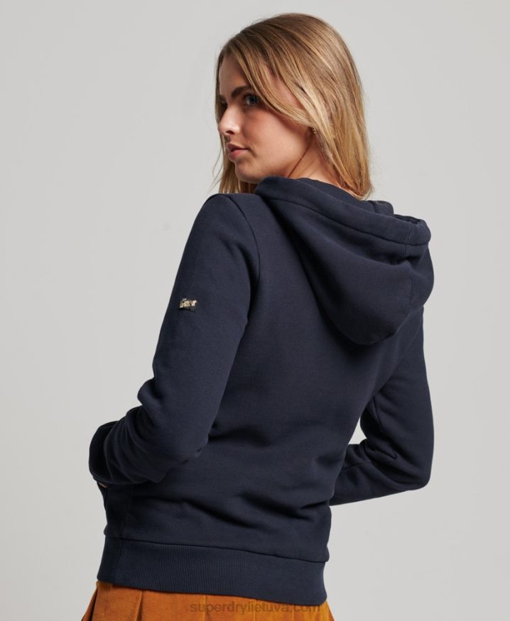 Superdry Retro Rainbow Hoodie Navy Women