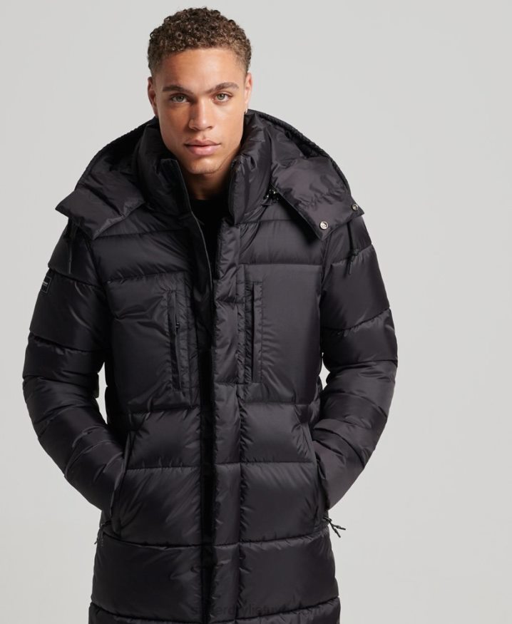 Superdry Ripstop Longline Puffer Jacket Black Men