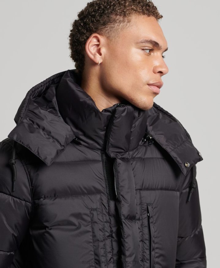 Superdry Ripstop Longline Puffer Jacket Black Men