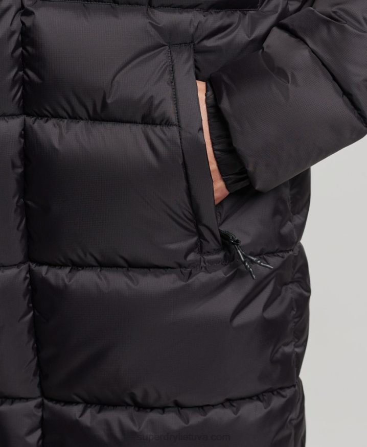 Superdry Ripstop Longline Puffer Jacket Black Men