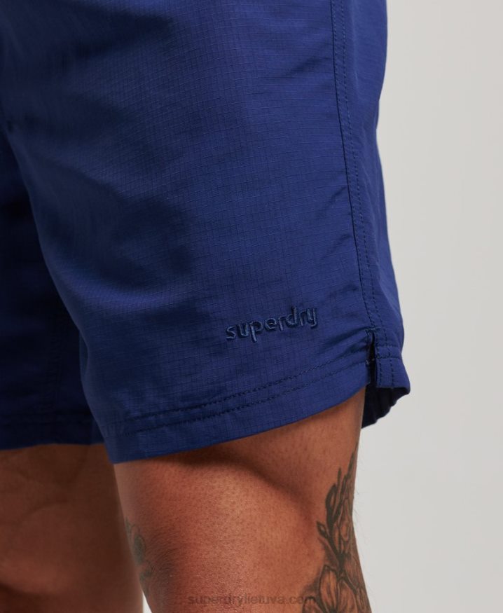 Superdry Ripstop Recycled Swim Shorts Blue Men