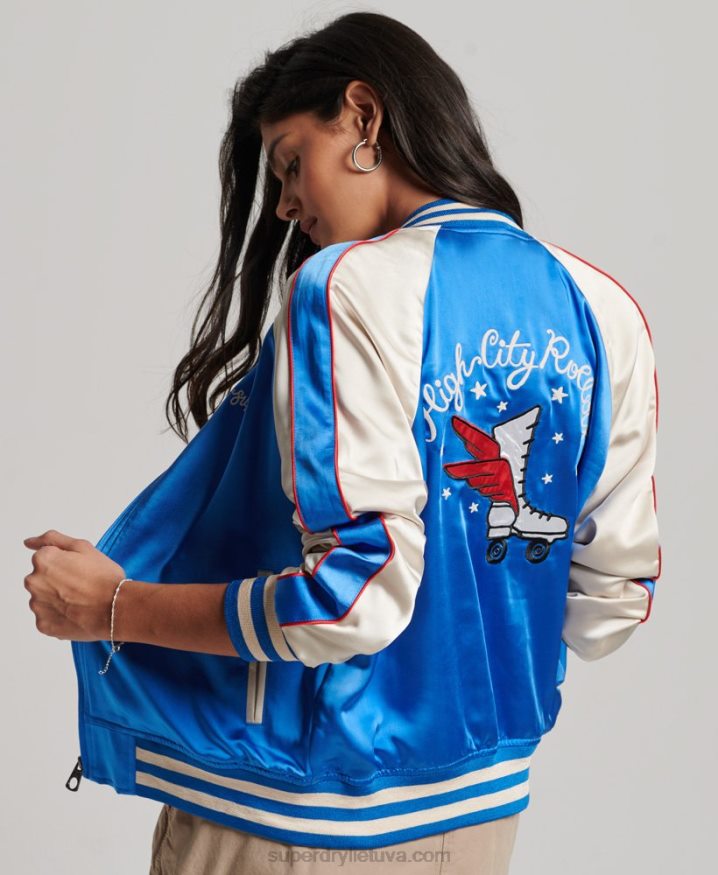 Superdry Roller Derby Jacket Blue Women