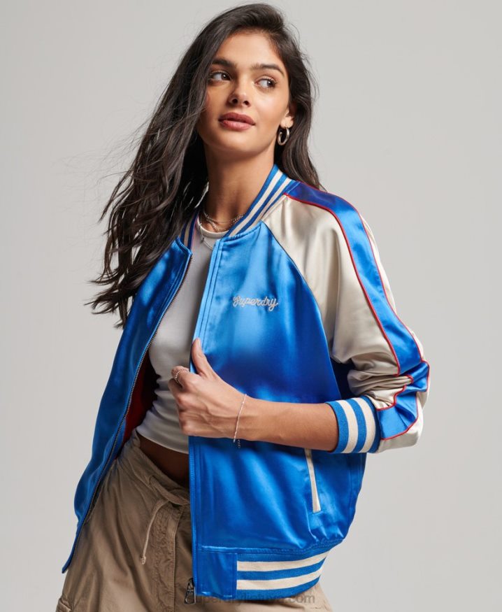 Superdry Roller Derby Jacket Blue Women