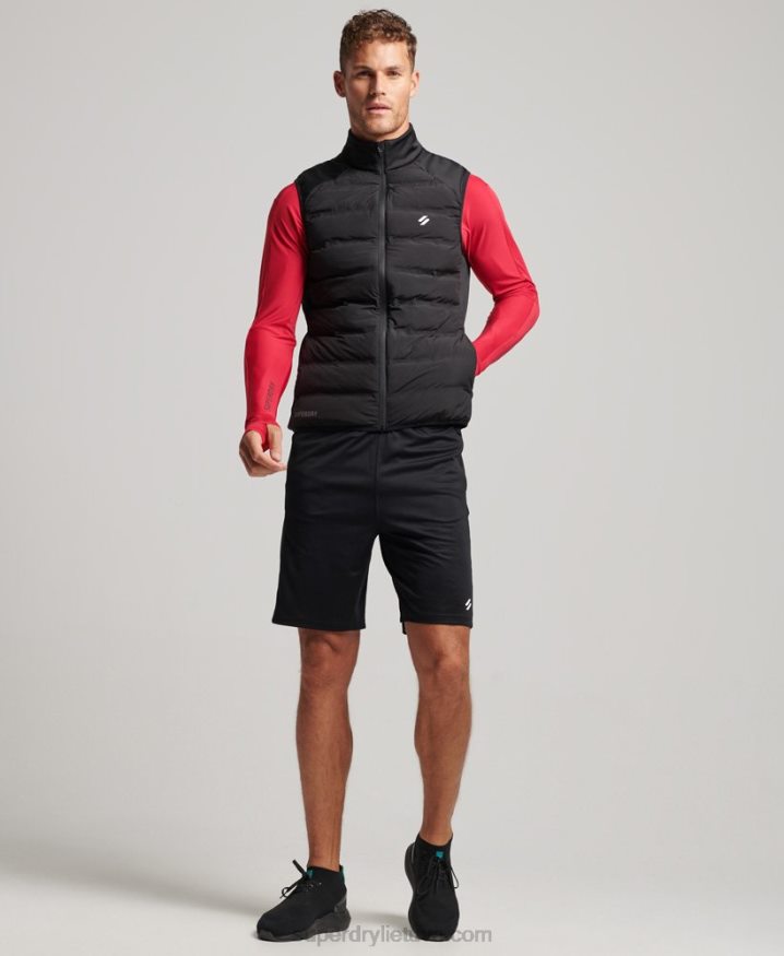 Superdry Run Hybrid Padded Gilet Black Men