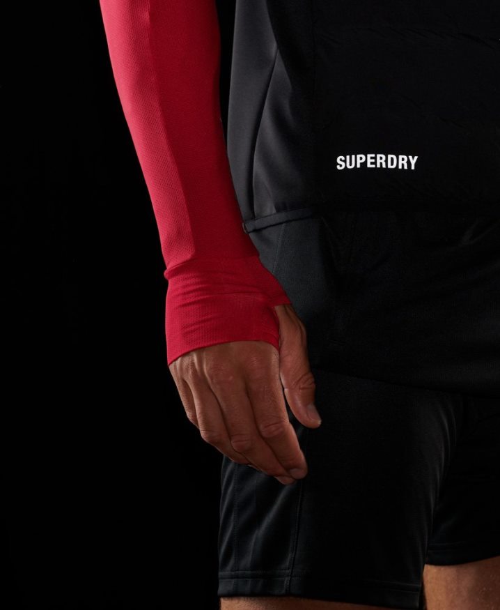 Superdry Run Hybrid Padded Gilet Black Men