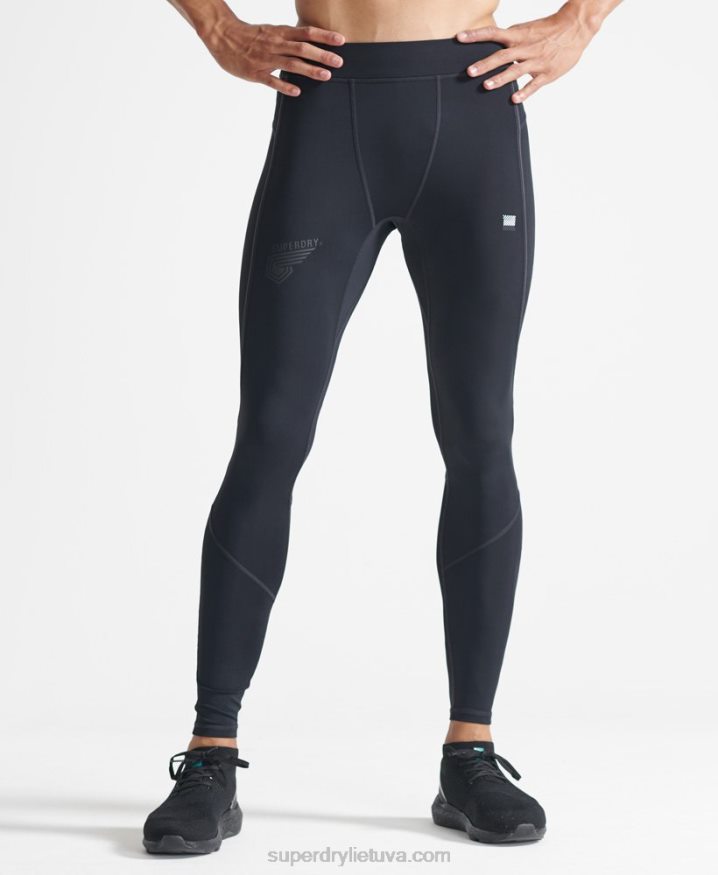 Superdry Run Tight Pants Black Men