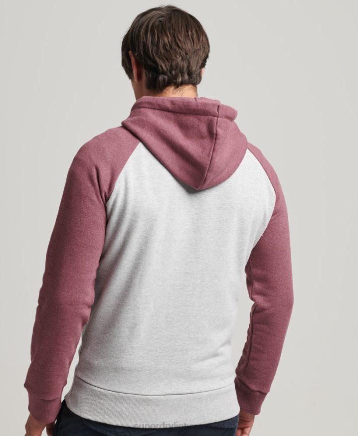 Superdry Scripted College Hoodie Grey Men