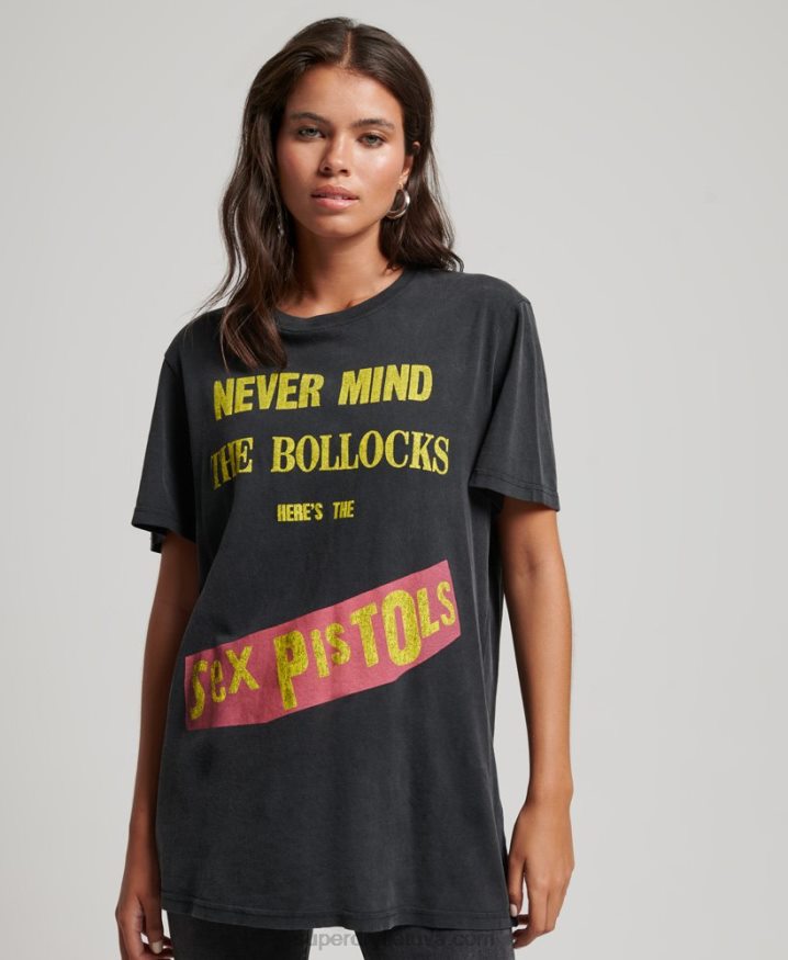 Superdry Sex Pistols Limited Edition Band T-shirt Black Women