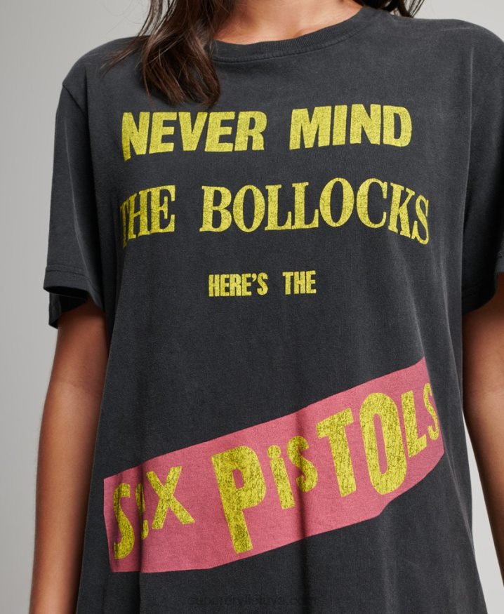 Superdry Sex Pistols Limited Edition Band T-shirt Black Women