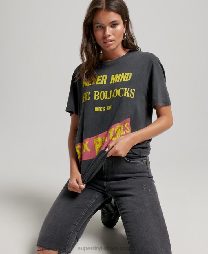 Superdry Sex Pistols Limited Edition Band T-shirt Black Women