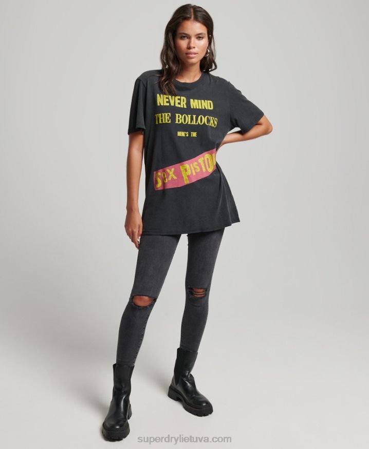 Superdry Sex Pistols Limited Edition Band T-shirt Black Women