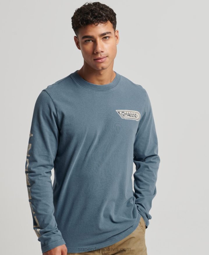 Superdry Shapers  Makers Top Blue Men