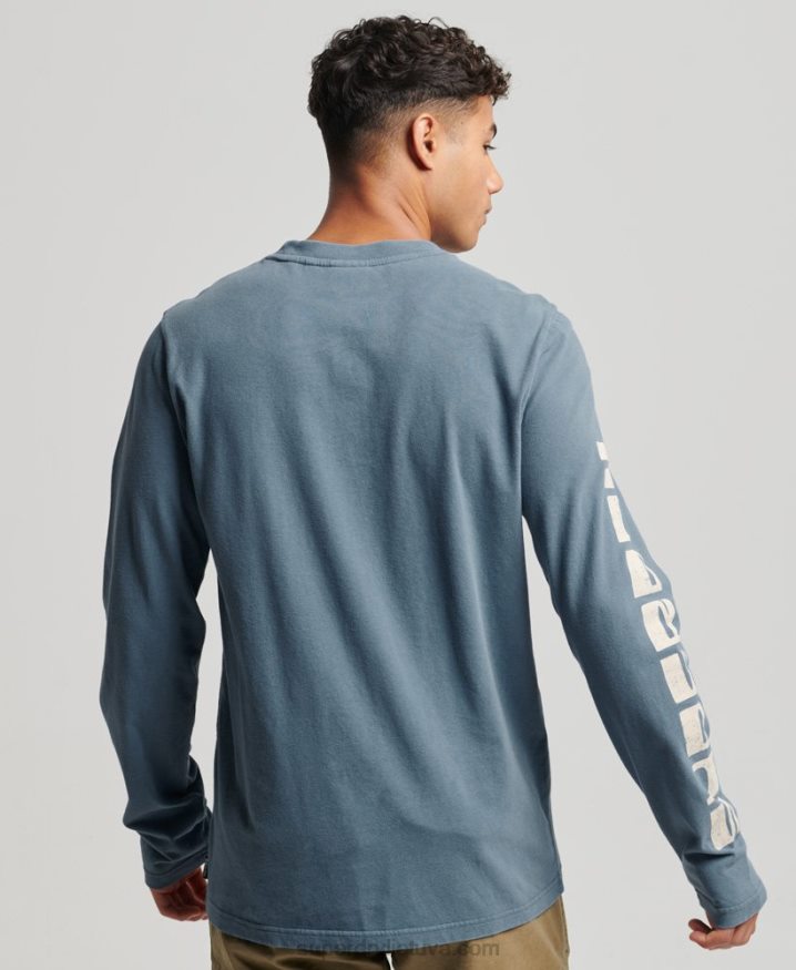 Superdry Shapers  Makers Top Blue Men