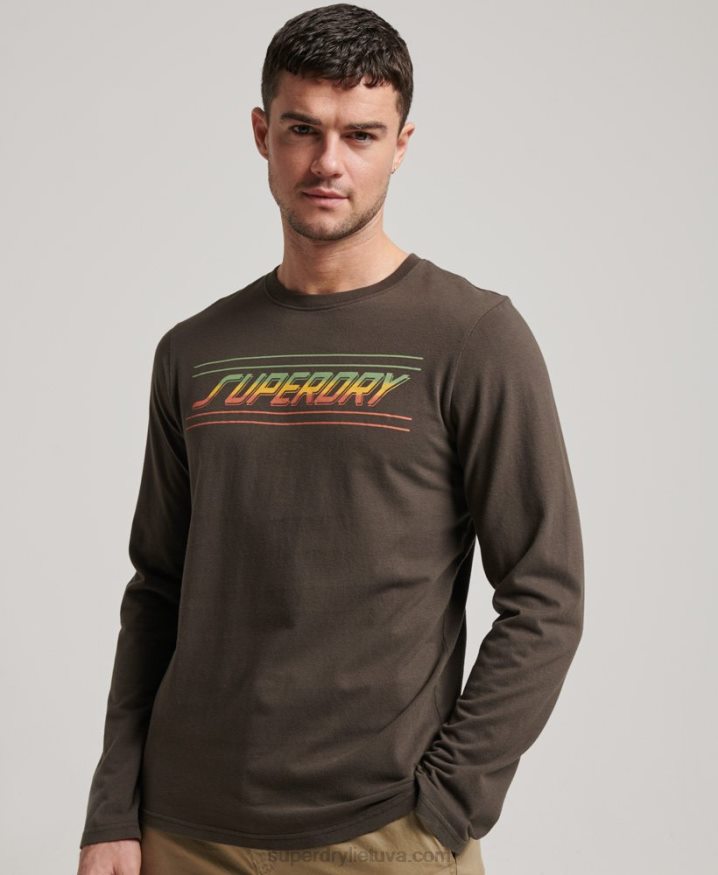 Superdry Shapers  Makers Top Dark Grey Men