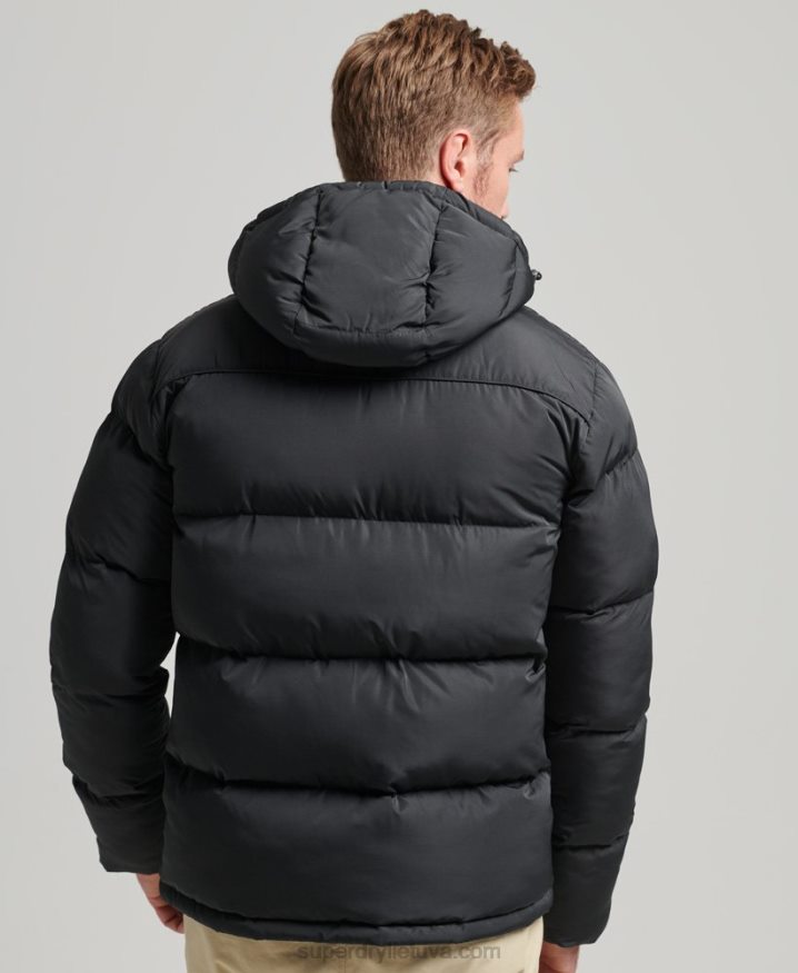 Superdry Short Puffer Coat Black Men