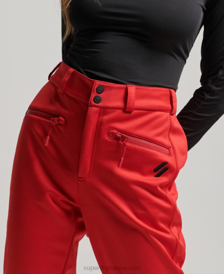 Superdry Ski Softshell Slim Pants Red Women