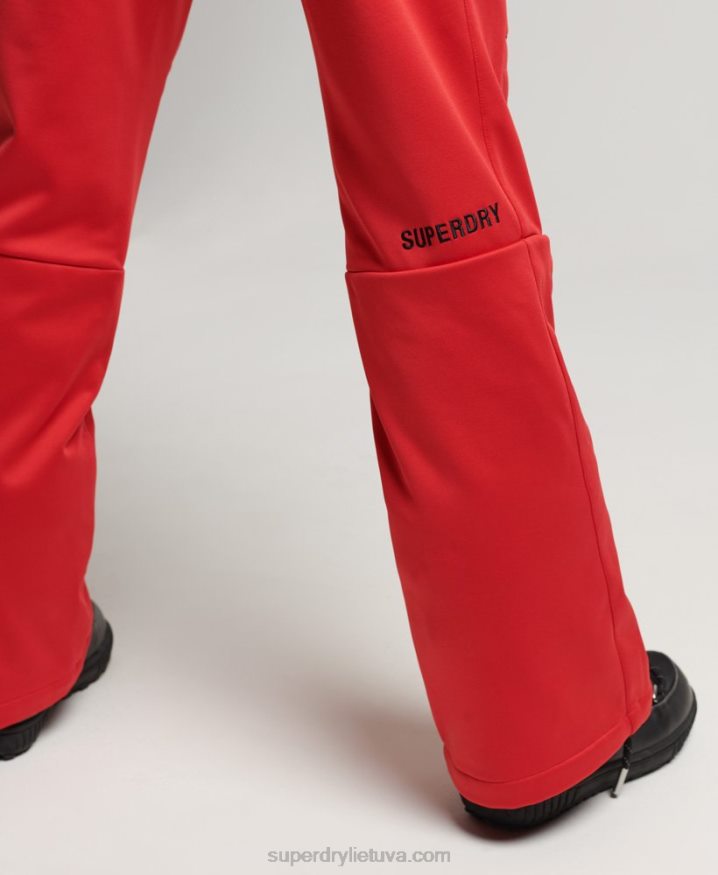 Superdry Ski Softshell Slim Pants Red Women