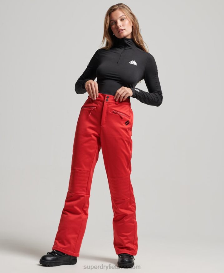 Superdry Ski Softshell Slim Pants Red Women