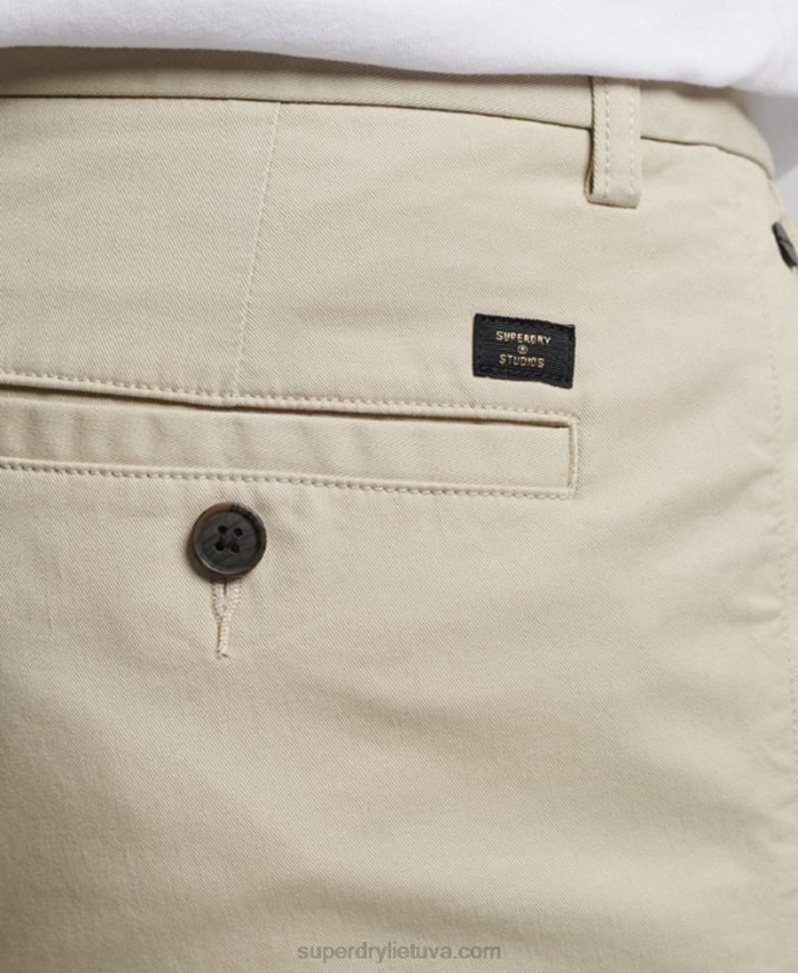 Superdry Slim Tapered Stretch Chinos Beige Men