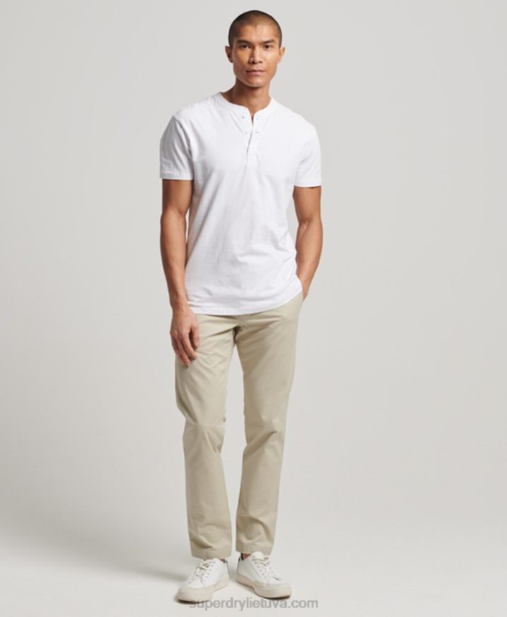 Superdry Slim Tapered Stretch Chinos Beige Men