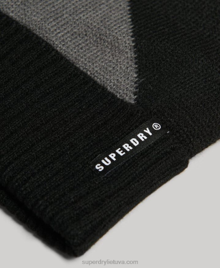 Superdry Snow Cuff Beanie Black Men