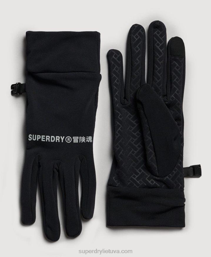 Superdry Snow Glove Liners Black Men