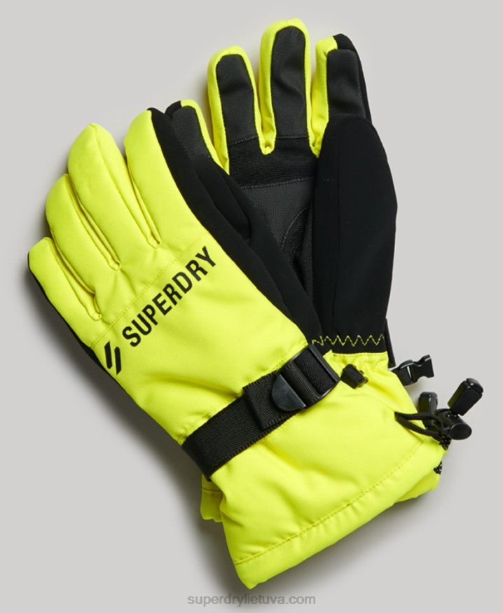 Superdry Snow Gloves Yellow Men