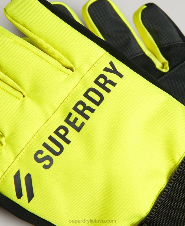 Superdry Snow Gloves Yellow Men