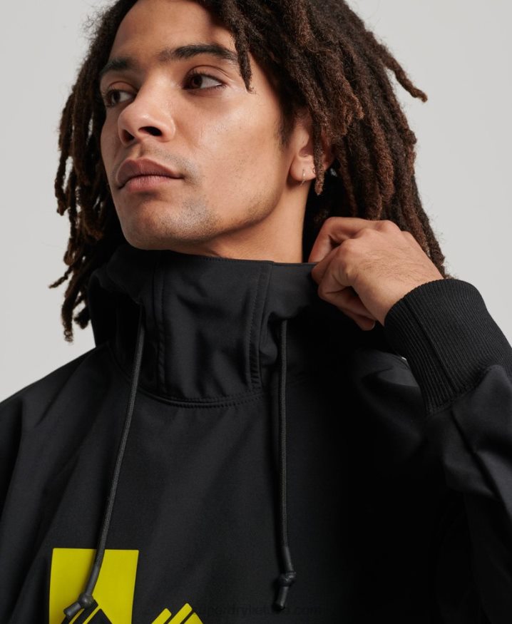 Superdry Snow Tech Hoodie Black Men