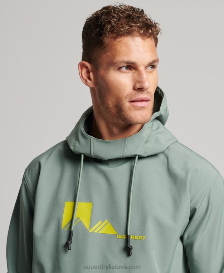 Superdry Snow Tech Hoodie Green Men