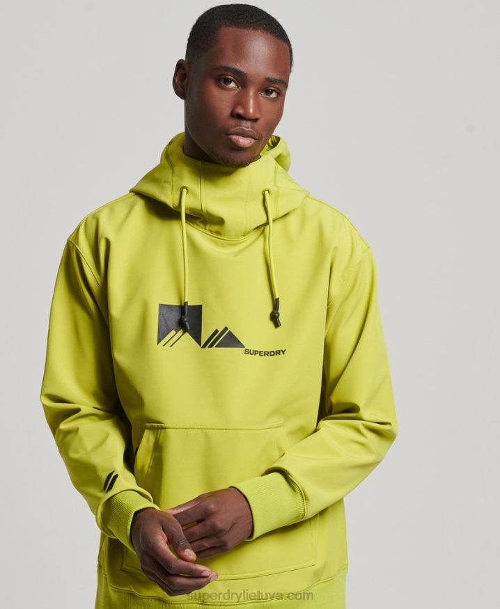 Superdry Snow Tech Hoodie Yellow Men