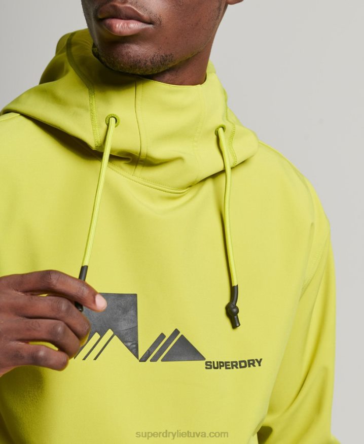 Superdry Snow Tech Hoodie Yellow Men