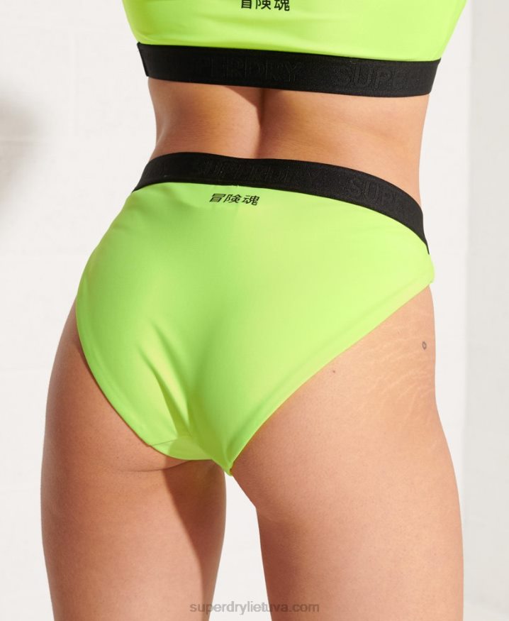 Superdry Sport Bikini Brief Green Women