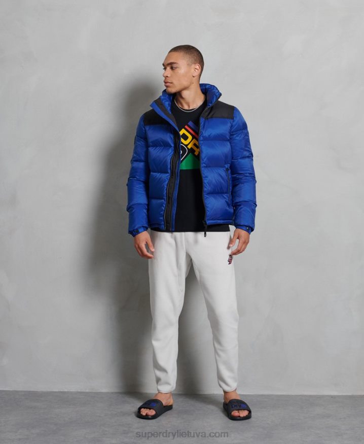 Superdry Sportstyle Code Down Puffer Jacket Blue Men