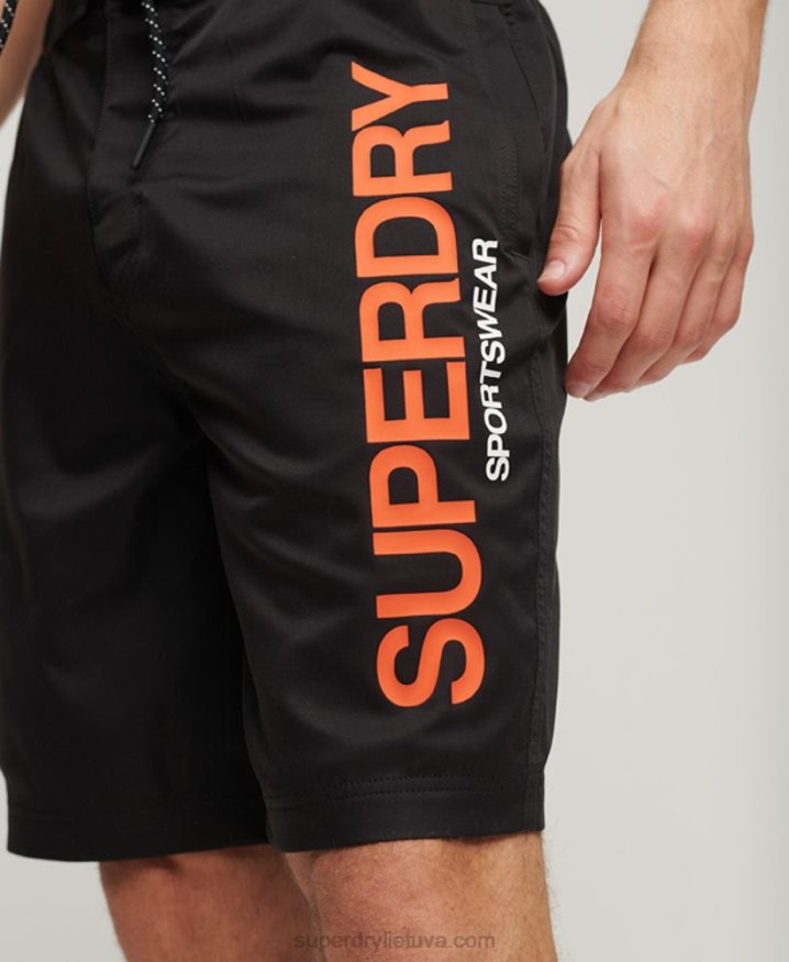 Superdry Sportswear Recycled Board Shorts Black Men