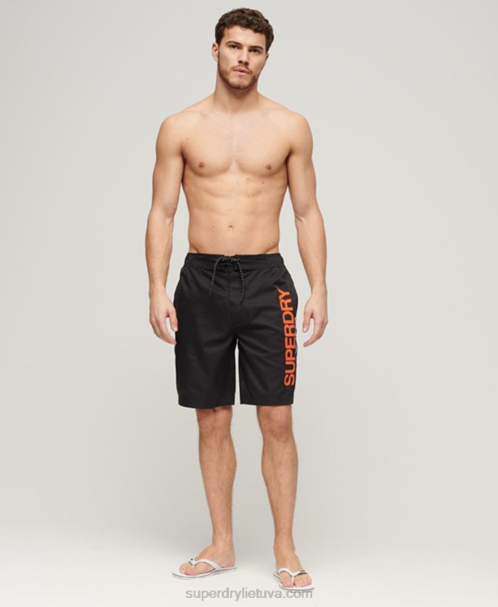 Superdry Sportswear Recycled Board Shorts Black Men