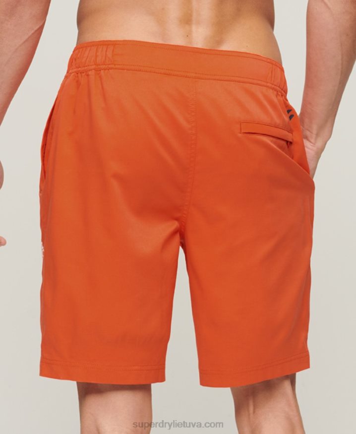 Superdry Sportswear Recycled Board Shorts Orange Men