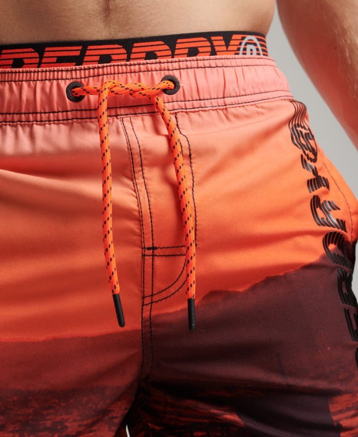 Superdry State Volley Swim Shorts Orange Men