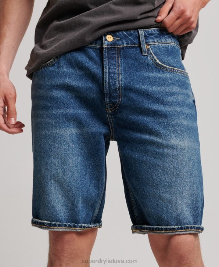 Superdry Straight Shorts Dark Blue Men