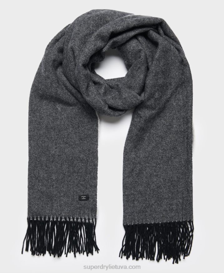 Superdry Studio Scarf Dark Grey Men